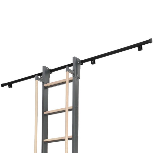 Sliding library ladder with - ladder,