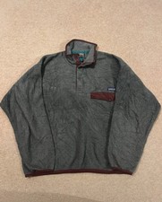 Patagonia Men's Synchilla Snap-T Fleece Medium Grey Brown