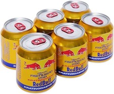 6 X Red Bull Gold Can Krating