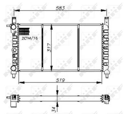 Radiator engine cooling fits - engine,