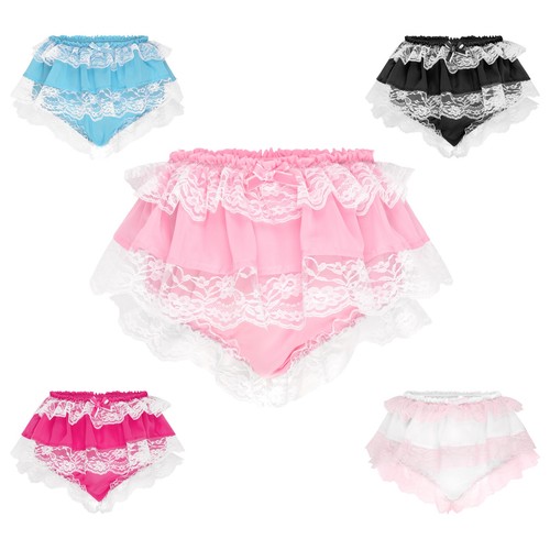 Satini frilly lace sissy - lace,