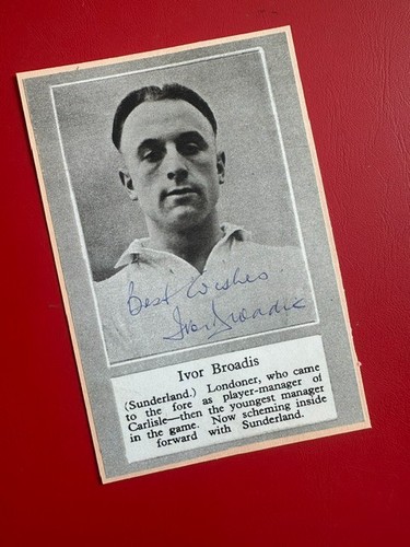 Ivor broadis signed 1949 - ivor, 1949-51