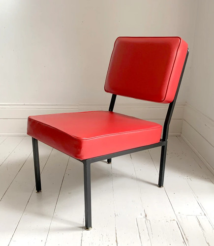 Mid century modern red vinyl - modern,