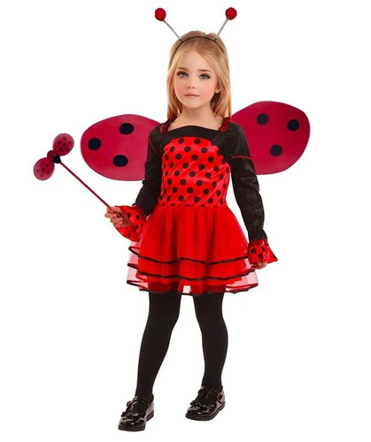Girls ladybug costume ladybird - girls,