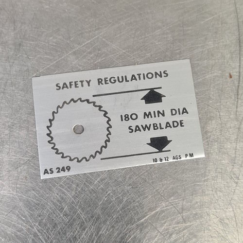 Wadkin safety regulations - safety,