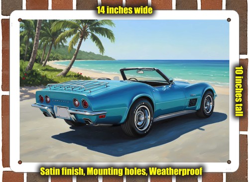 Metal sign 1970 - metal, chevrolet