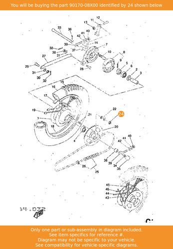 Yamaha nut 90170 08x00 oem - nut,, 90170-08x00
