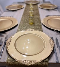 6x Designer Ornate Gold