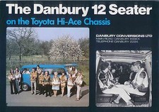 Toyota Hi-Ace Danbury 12 Seater Minibus Mid 1970s Original UK Sales Brochure