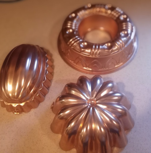 Vintage copper jelly molds - vintage,