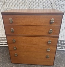 Stag Cantata teak Chest of 5
