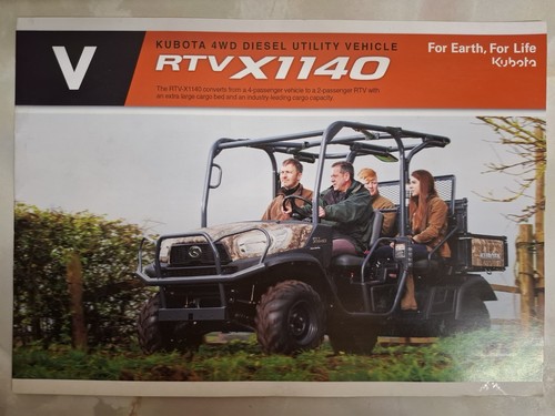 2017 kubota rtv x1140 - kubota,