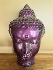 Large Vintage Glass Buddha