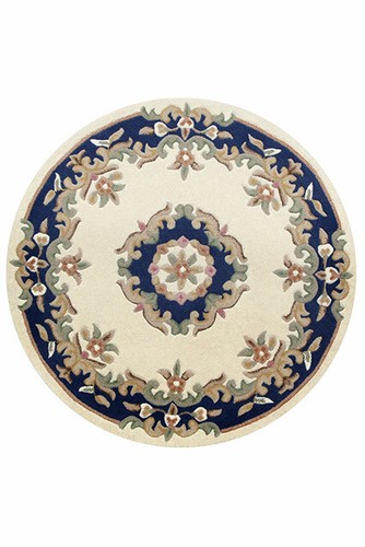 Blue cream round - cream, moon