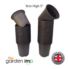 Plant Pots 9cm Black Plastic