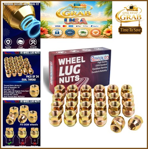 Wheel lug nuts m14x1 - wheel, 24