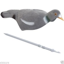 Jack Pyke Flocked Pigeon Shell Decoy Realistic Stackable Decoys Sprung Pegs New