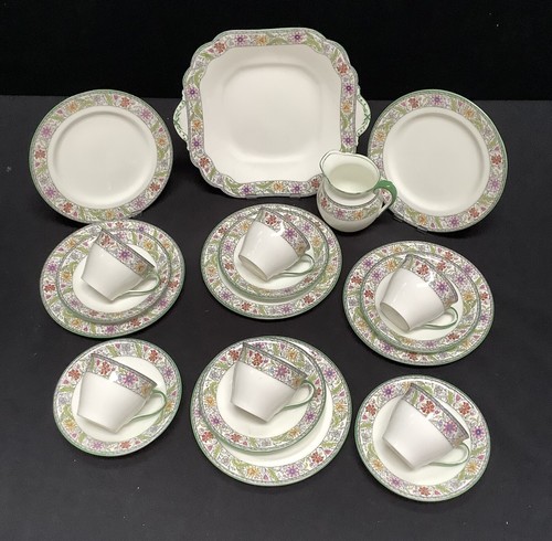 Aynsley vintage tea set trios - aynsley,