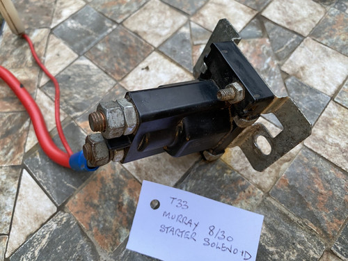 Starter solenoid post - starter, from