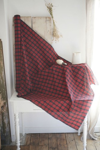 Vintage french fabric taffetas - french,