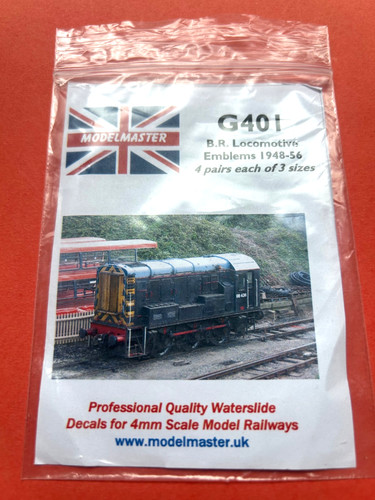 New modelmaster g401 decals - new,