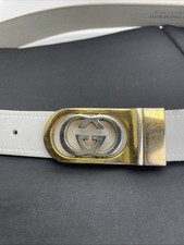 Vintage Gucci White Leather