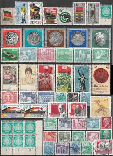 Lot stamps gdr rda - gdr, east
