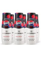 Sodastream Pepsi Max Cherry Flavour Concentrates 6 Pack - makes 9lt per bottle 