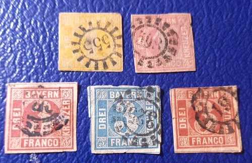 Old stamps bavaria x - of,