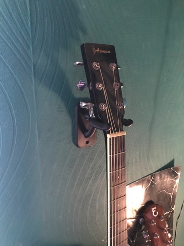 Guitar wall mount bracket - wall,