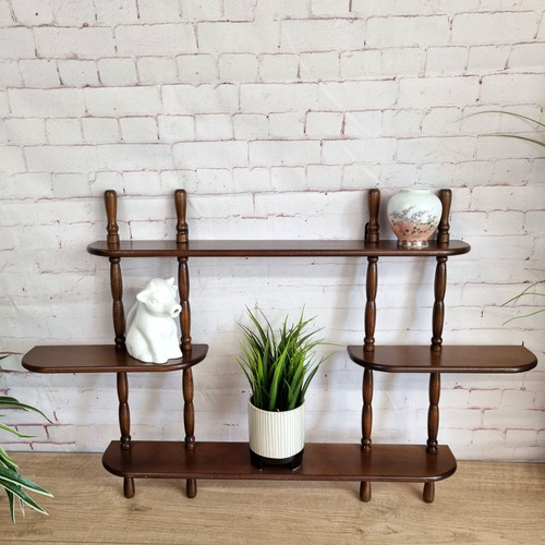 Vintage wooden wotnot display - vintage,