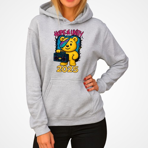 Hope unity 2025 bear hoodie - hope,