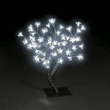 LED Cherry Blossom Twig Tree Pre-Lit Light Indoor& Outdoor Christmas 45cm