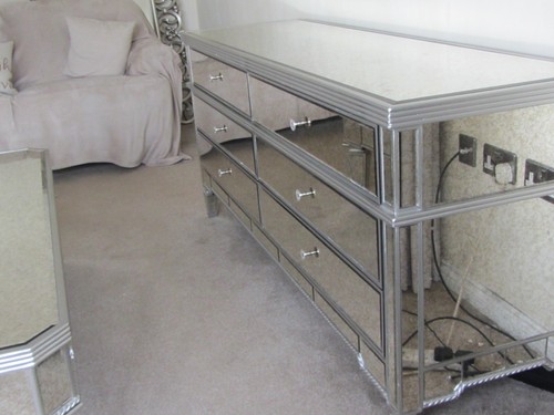 Venetian mirrored sideboard - mirrored,