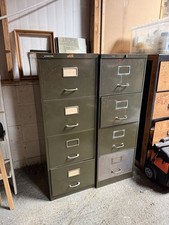 Vintage Green Metal Filing