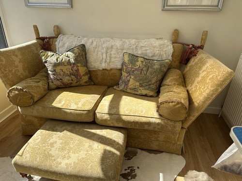 Parker knoll sofa and foot - parker,