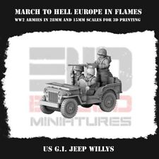 US G.I. WILLYS JEEP - 28mm - Bolt Action / Chain of Command / WW2 / Historical 