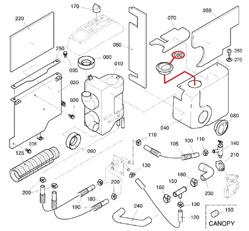 Rh61849240 heater vent fits - rh61849240,