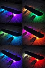 Skate Lights LED Multi-Colored, Remote-Controlled RGB, Scooters, BMX