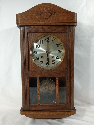 Antique wall clock - antique, key