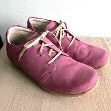 Rohde Pink Nubuck Leather Lace Up Soft Walking Shoes Size UK 5.5