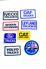 Truck - Bus  Makes - Iron - Sew On Patches - 34 Different to Choose From