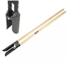 Post Hole Digger Soil Digger With Extra Long Wooden Handle