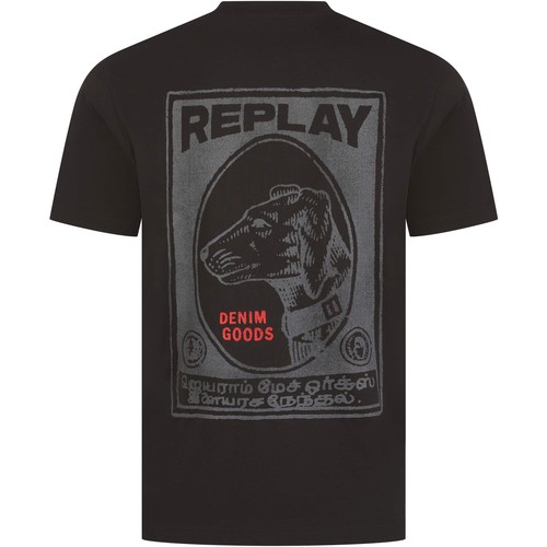 Replay dog graphic shirt - graphic, t-shirt
