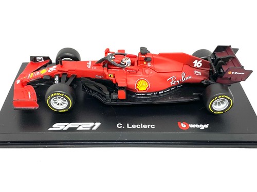 Bburago leclerc ferrari sf21 - bburago, c