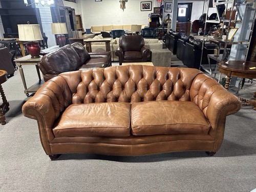 Custom leather chesterfield - custom,