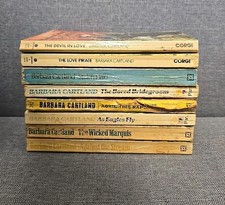 Barbara Cartland: 8 × Vintage Paperback Book Bundle. Romance Novels.