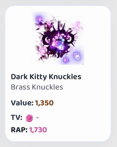 Roblox dark kitty knuckles - roblox,