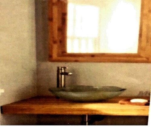 Clear glass basin floating - basin,