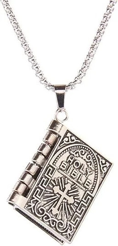 Vintage silver cross - cross, bible